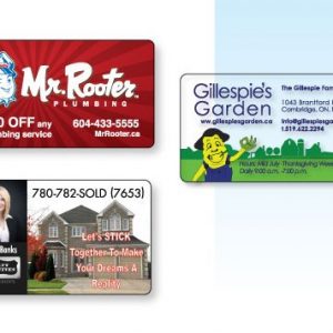 Wallet Cards PVC and Styrene - 2.125" x 3.375" LP-015-CC Business Card Alternatives