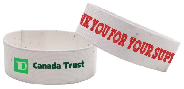 Direct Print Seeded Paper Wristbands SP-DP-WRIST Seeded Products Direct Print Seeded Paper Products