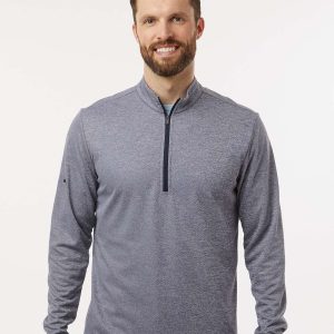 Adidas Men's Space Dyed Quarter-Zip Pullover