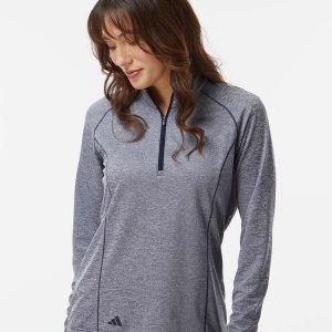 Adidas Women's Space Dyed Quarter-Zip Pullover