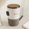 Valencia 16 Fl. Oz. Ceramic Mug With Lid - Image 3