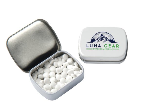 Mini Hinged Tins With Power Mints