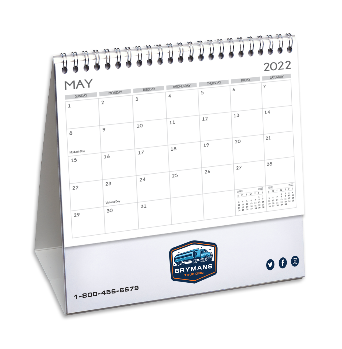 *Best Seller* Jumbo Desk Flip Calendars 8" x 7.75" Just Direct