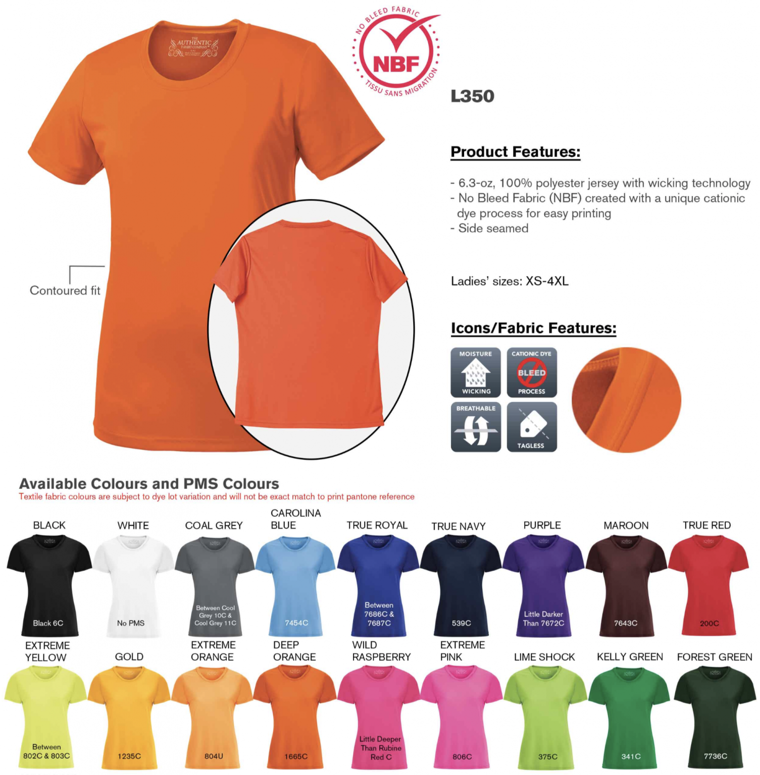 ATC™ Pro Team Short Sleeve Ladies' TShirt Just Direct Promotions