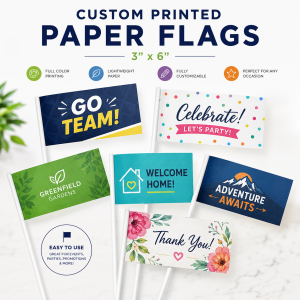 3" x 6" Paper Flags
