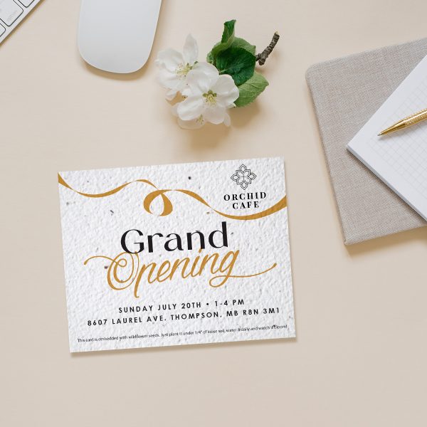 Seeded Paper Card Invite