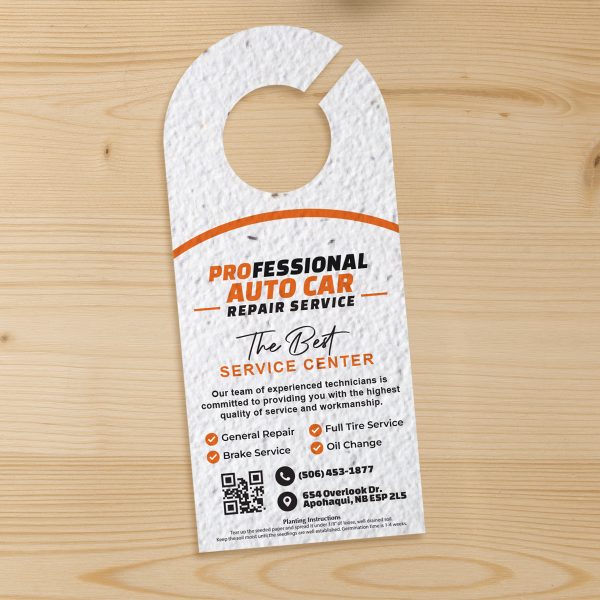 Seeded Paper Door Hangers